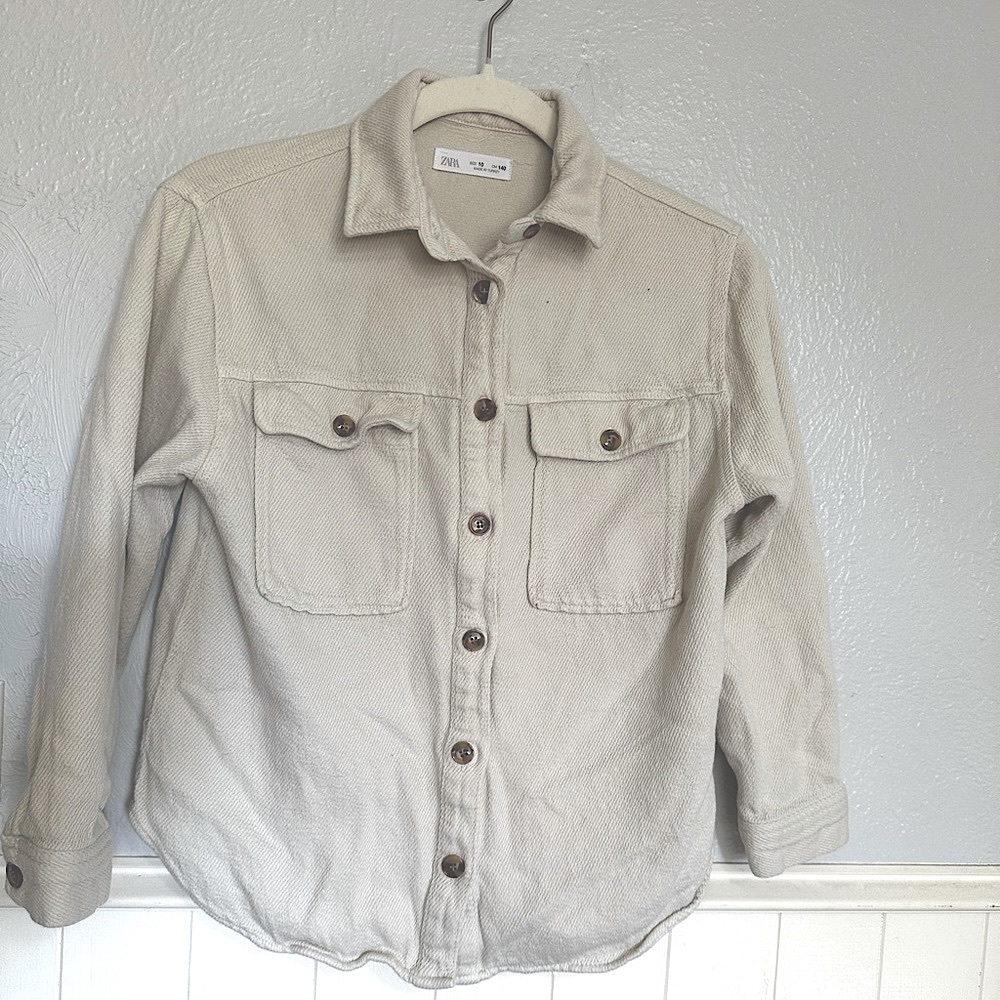 Zara button down top